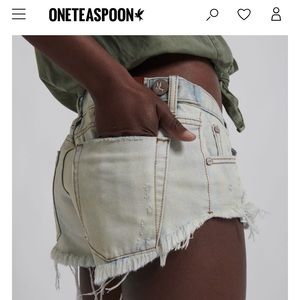 Black One Teaspoon No 2 Shorts